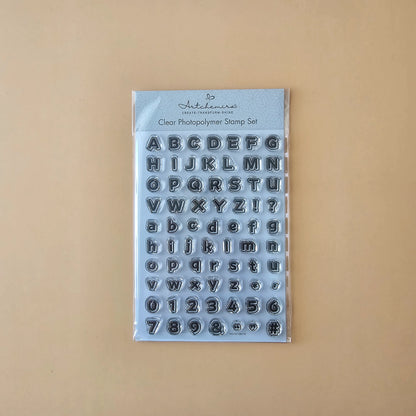Modern Sans Serif Alphabet Stamp Set — Set B