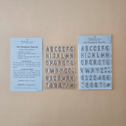 Playful Display Alphabet Stamp Set — Set C