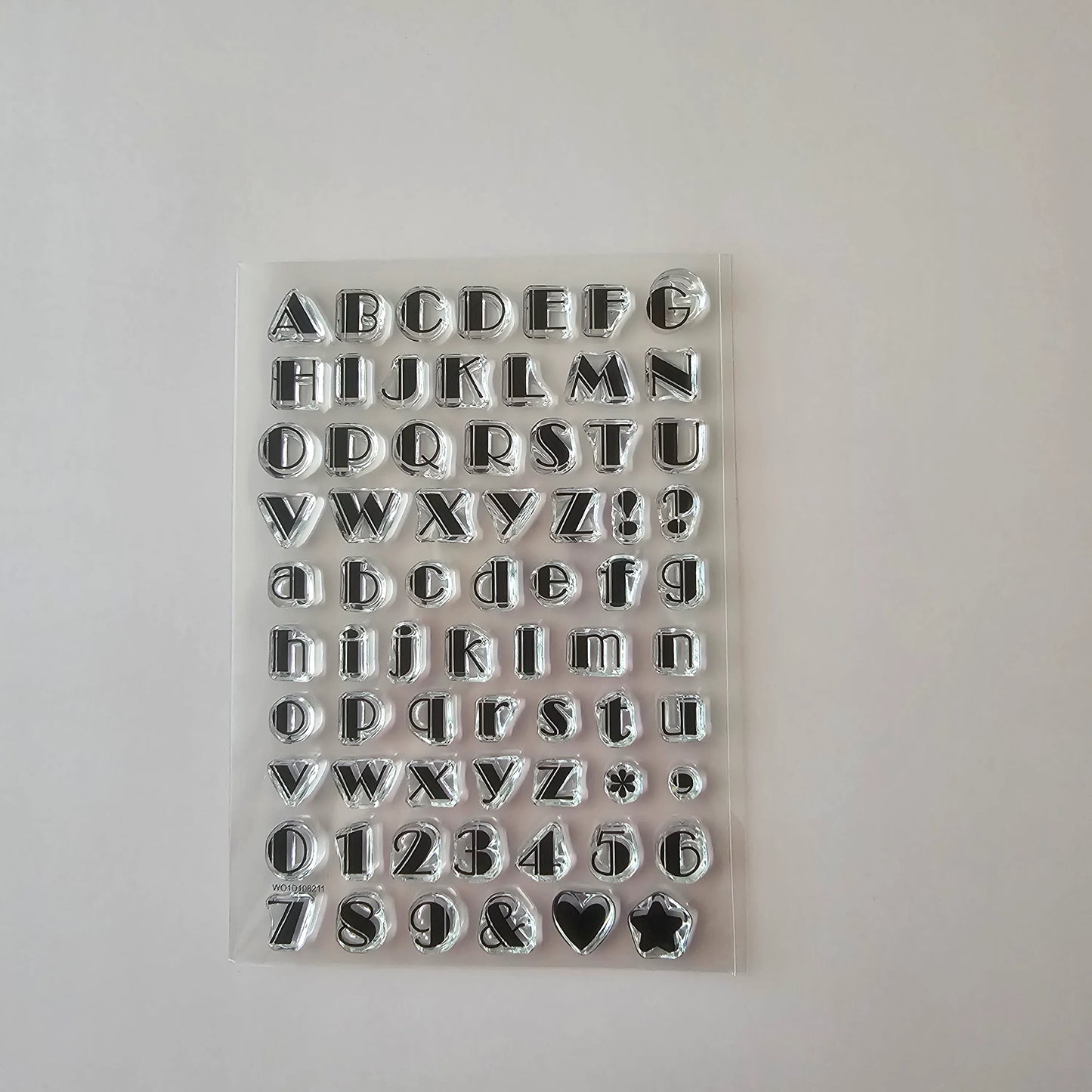 Classic Serif Alphabet Stamp Set — Set A