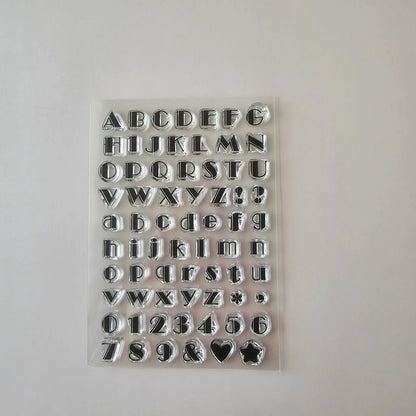 Classic Serif Alphabet Stamp Set — Set A