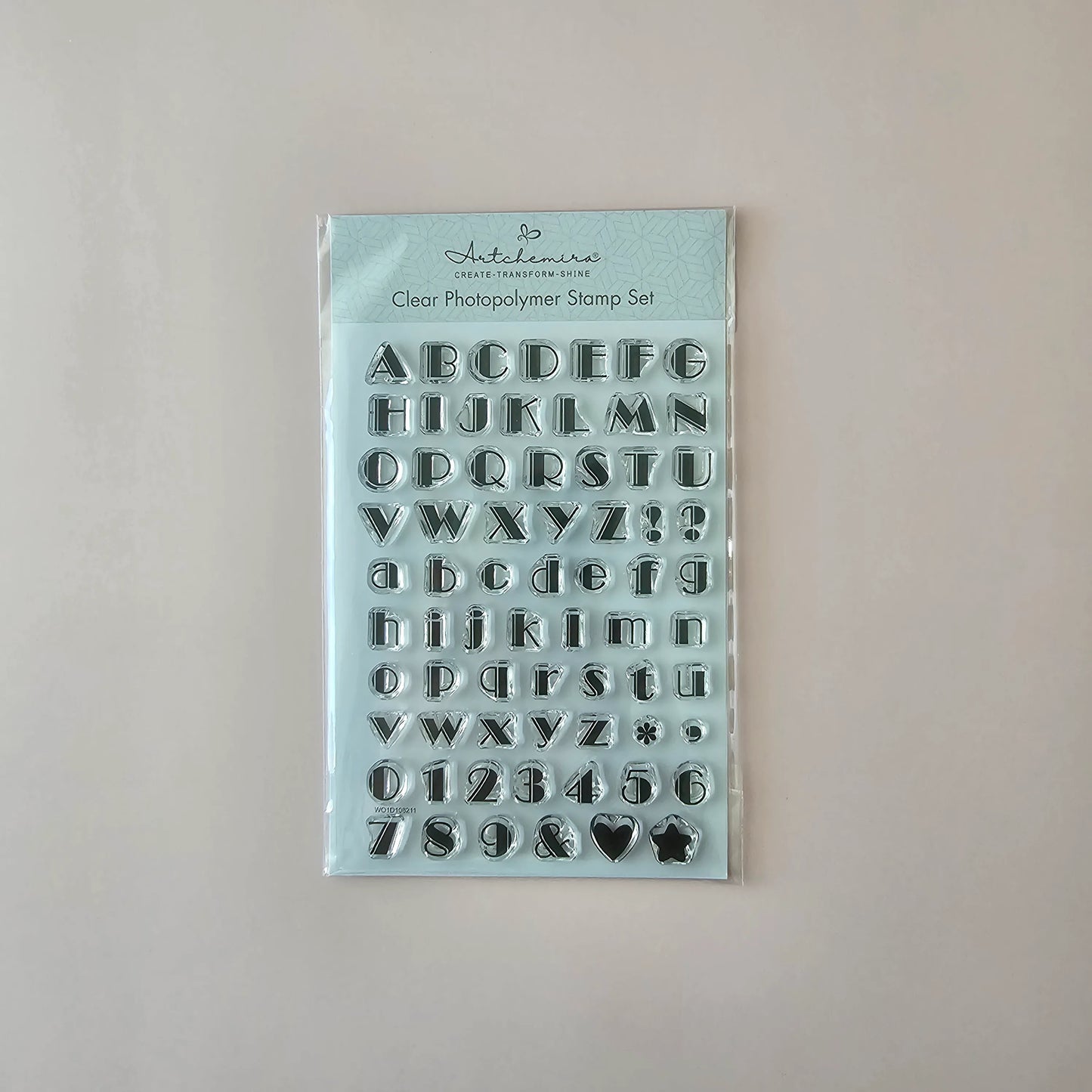 Classic Serif Alphabet Stamp Set — Set A