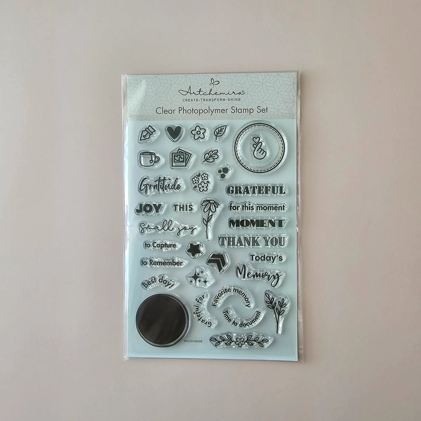Gratitude Clear Stamp Set — Modular Phrase System
